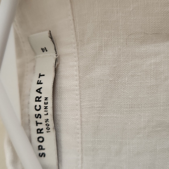 100% Linen Cross Front Top - Picture 3 of 4